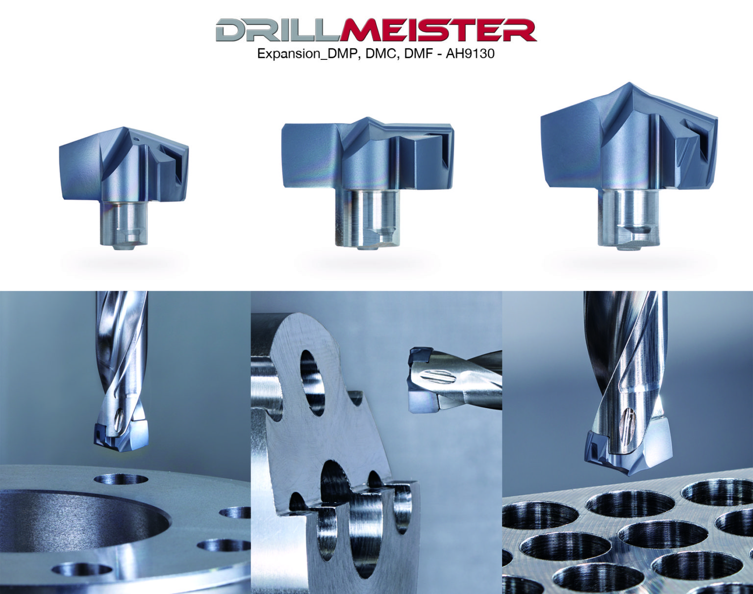 タンガロイ/「ヘッド交換式ドリル『DrillMeister』の汎用ヘッドDMP形 フラットヘッドDMF形, 高精度ヘッドDMC形を大幅拡充